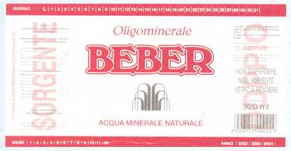Acqua Minerale Beber-Sorgente Doppio