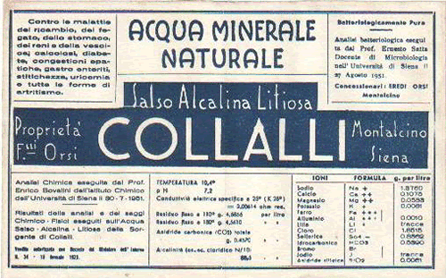 Acqua Minerale Collalli