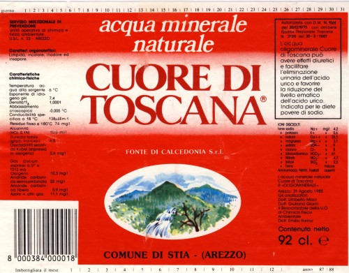 Acqua Minerale Cuore Di Toscana