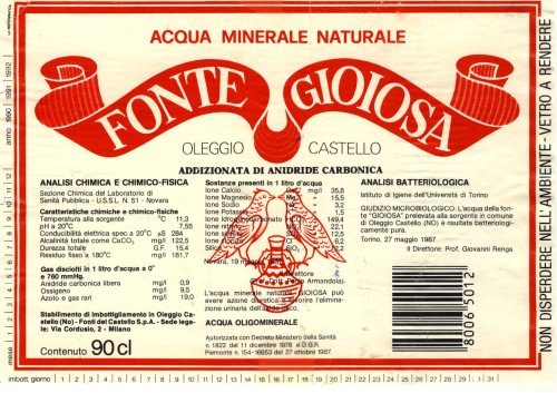 Acqua Minerale Fonte Gioiosa