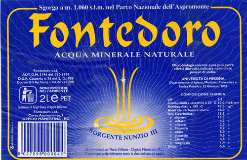 Acqua Minerale Fontedoro