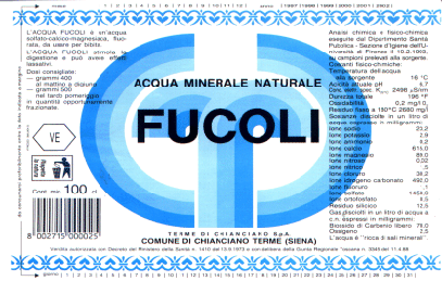 Acqua Minerale Fucoli