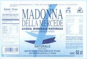 Acqua Minerale Madonna Della  Mercede