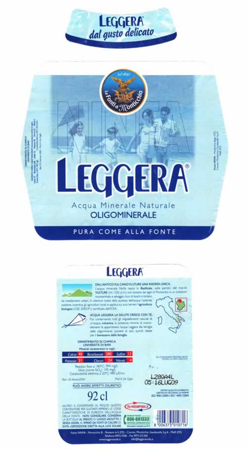 Acqua Minerale Ninfa Leggera