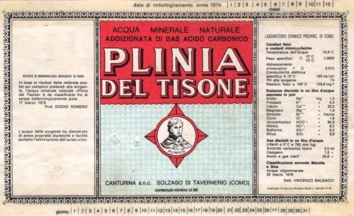 Acqua Minerale Plinia Del Tisone