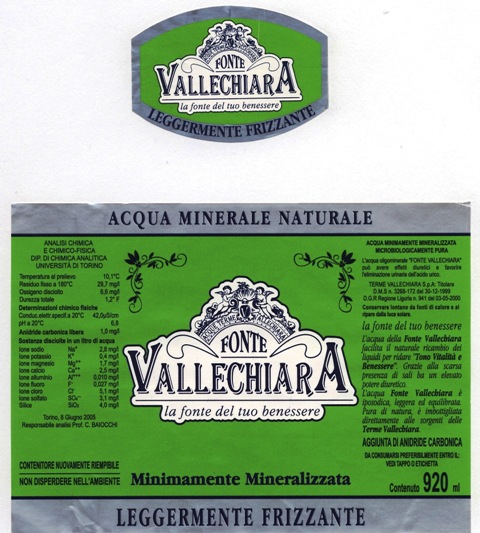 Acqua Minerale Vallechiara