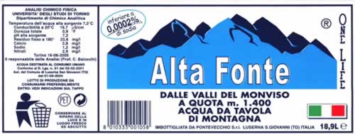 Acqua Minerale Alta Fonte