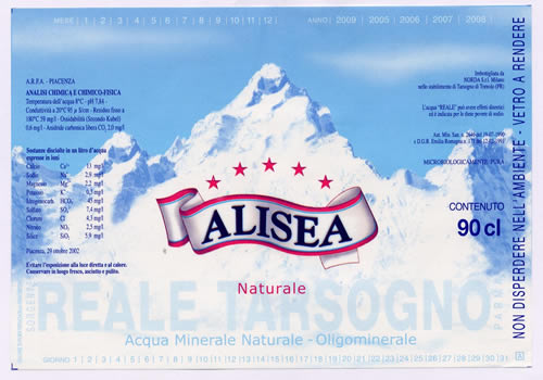 Acqua Minerale Reale Di Tarsogno (Alisea)