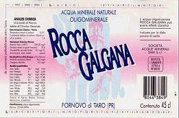 Acqua Minerale Rocca Galgana