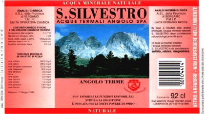 Acqua Minerale S. Silvestro