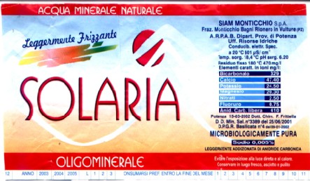 Acqua Minerale Solaria